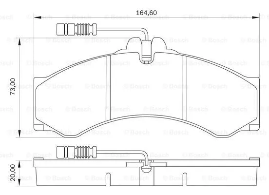 Brake Pad Set, disc brake (0 986 BB0 061)