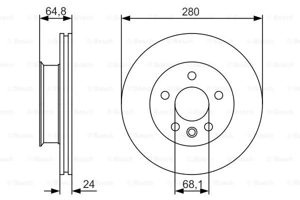 Brake Disc (0 986 479 S80)