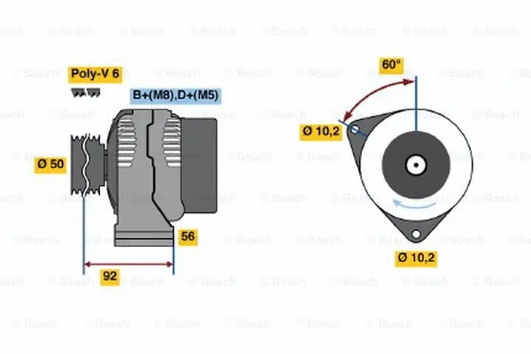 Alternator (0 123 510 050)