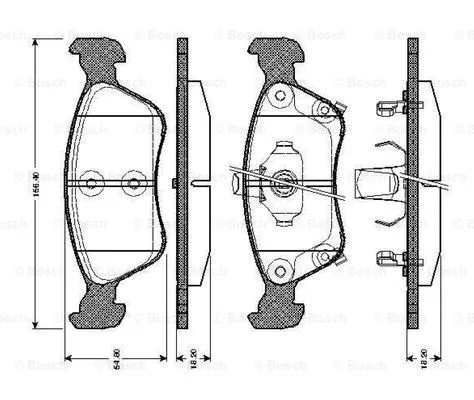 Brake Pad Set, disc brake (0 986 TB2 332)