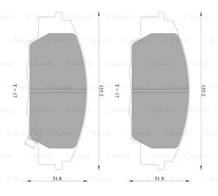 Brake Pad Set, disc brake (0 986 AB2 282)