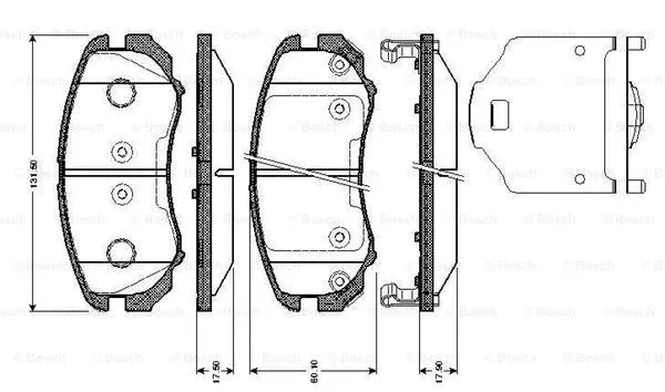 Brake Pad Set, disc brake (0 986 TB2 962)
