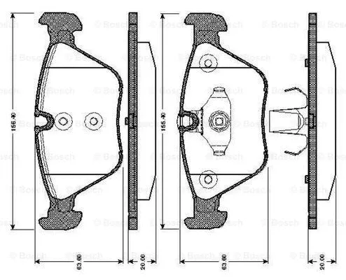 Brake Pad Set, disc brake (0 986 TB2 848)