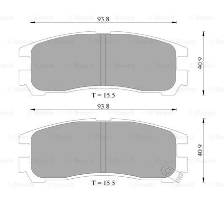 Brake Pad Set, disc brake (0 986 AB2 011)