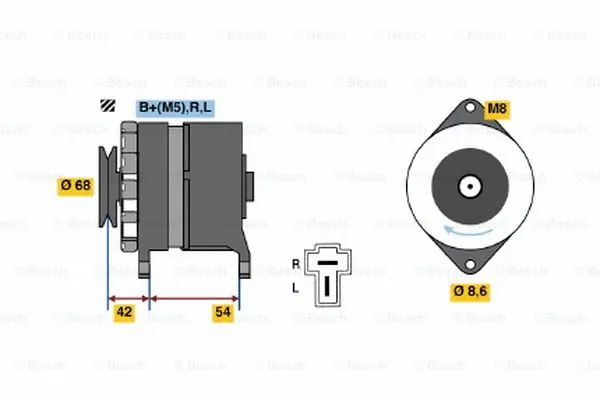 Alternator (0 986 032 611)