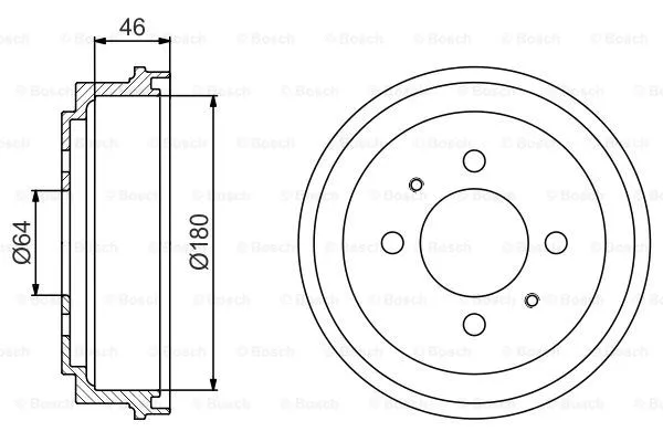 Brake Drum (0 986 477 186)