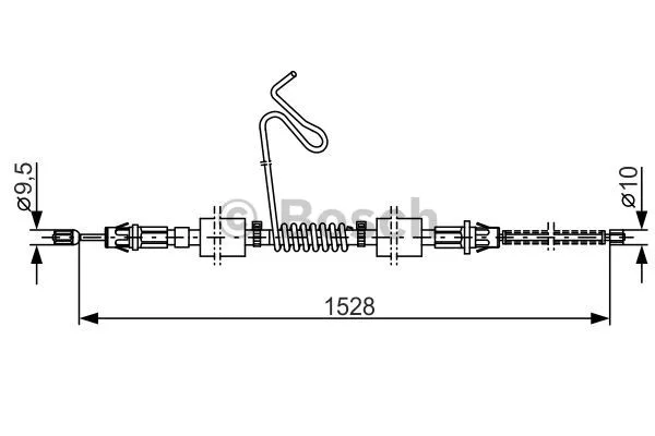 Cable Pull, parking brake (1 987 477 178)