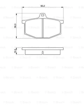 Brake Pad Set, disc brake (0 986 464 801)