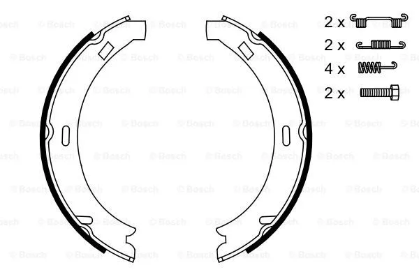 Brake Shoe Set, parking brake