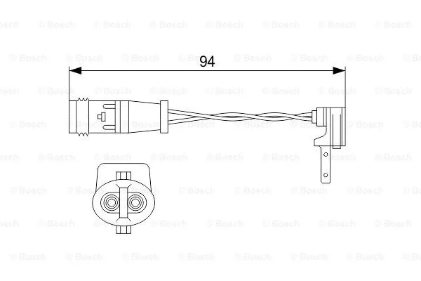 Warning Contact, brake pad wear