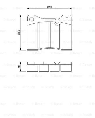 Brake Pad Set, disc brake (0 986 464 372)