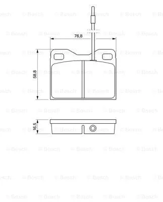 Brake Pad Set, disc brake (0 986 468 661)