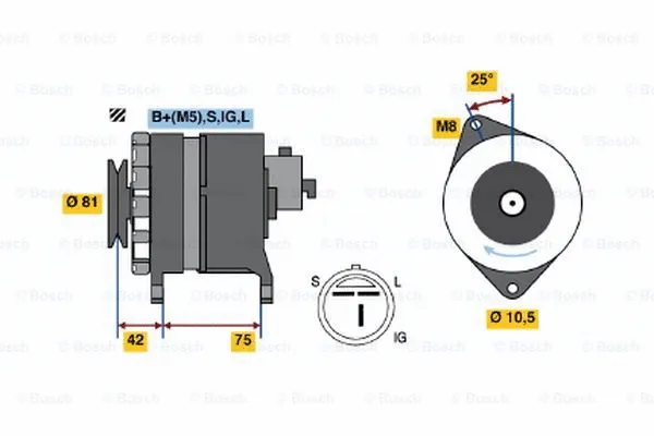 Alternator (0 986 043 111)