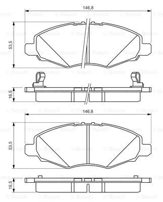 Brake Pad Set, disc brake (0 986 494 326)
