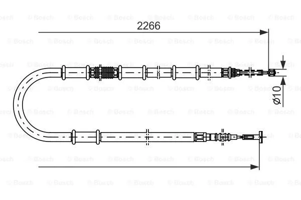 Cable Pull, parking brake (1 987 477 559)