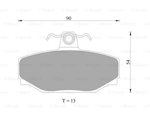 Brake Pad Set, disc brake (0 986 AB4 435)