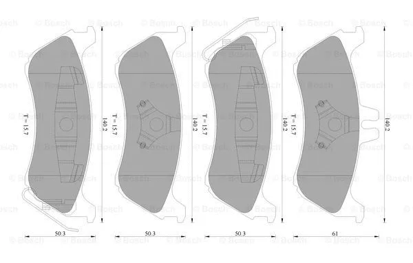 Brake Pad Set, disc brake (0 986 AB4 562)