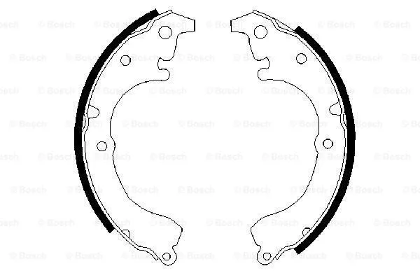 Brake Shoe Set (0 986 487 303)