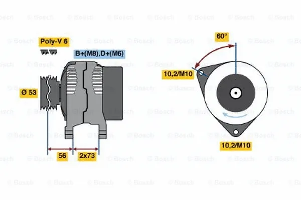 Alternator (0 123 320 012)