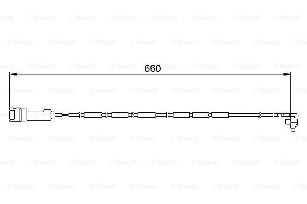 Warning Contact, brake pad wear (1 987 474 907)