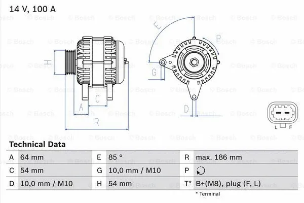 Alternator (0 986 083 420)