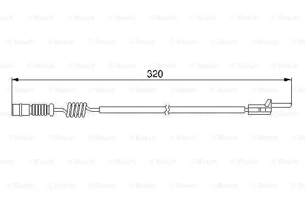 Warning Contact, brake pad wear (1 987 474 964)
