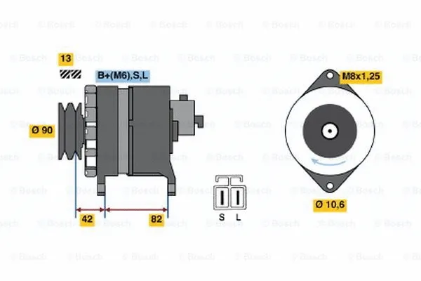 Alternator (9 120 335 001)