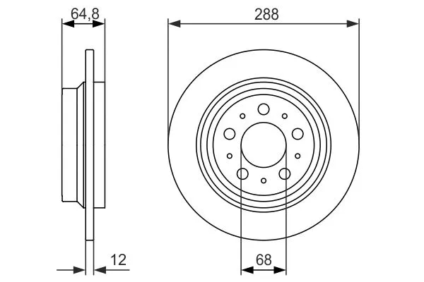 Brake Disc (0 986 479 873)