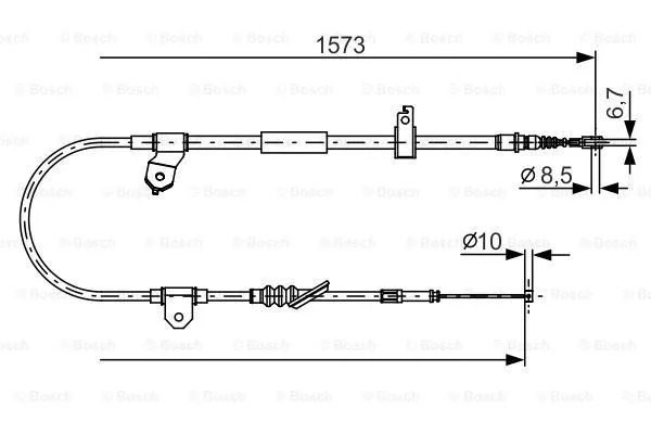 Cable Pull, parking brake (1 987 482 299)