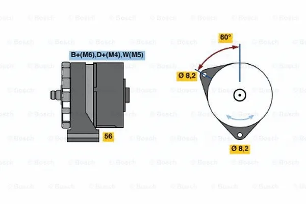 Alternator (0 986 031 330)