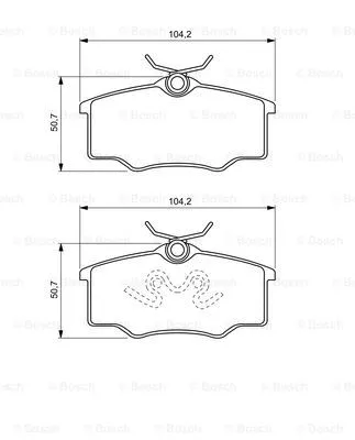 Brake Pad Set, disc brake (0 986 494 389)