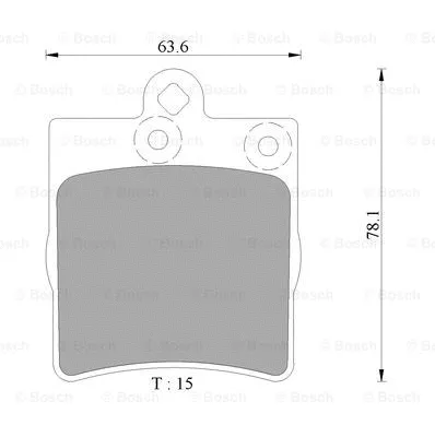 Brake Pad Set, disc brake (0 986 AB3 128)