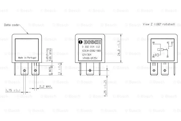 Relay, main current