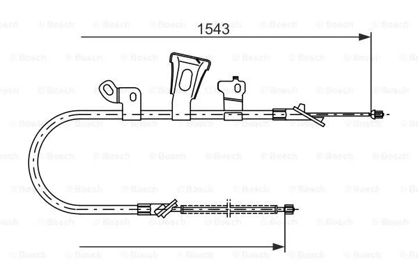Cable Pull, parking brake (1 987 477 548)