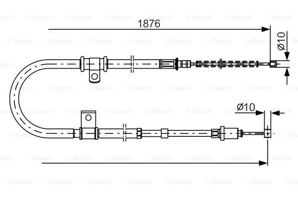 Cable Pull, parking brake (1 987 482 183)