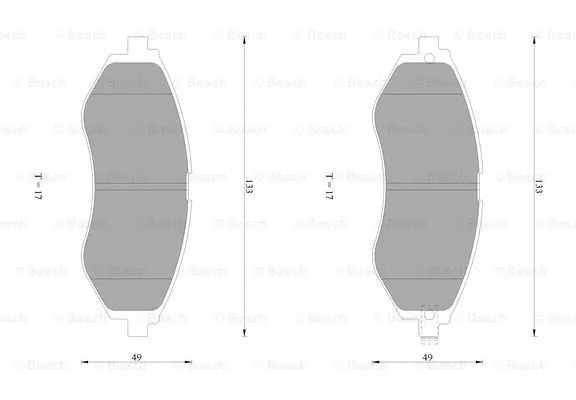 Brake Pad Set, disc brake (0 986 AB1 432)