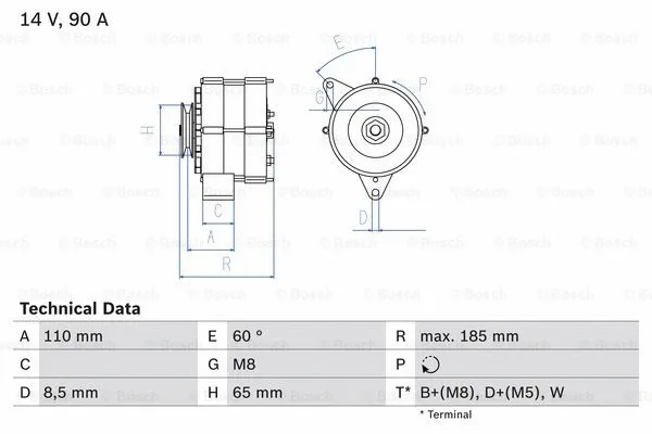 Alternator (0 986 039 090)