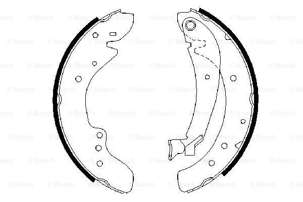 Brake Shoe Set (0 986 487 521)