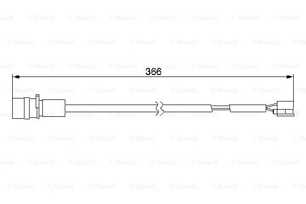 Warning Contact, brake pad wear (1 987 474 986)