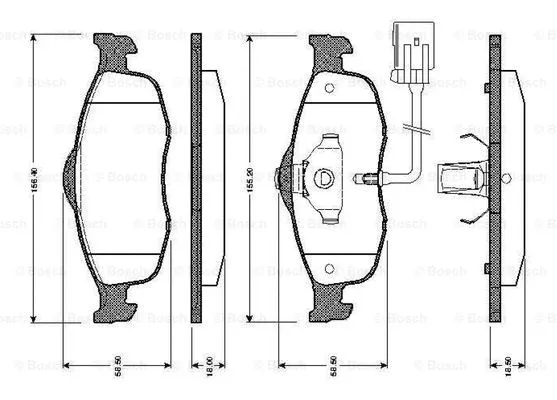 Brake Pad Set, disc brake (0 986 TB2 241)
