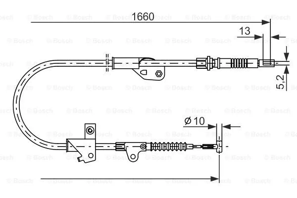 Cable Pull, parking brake (1 987 477 231)