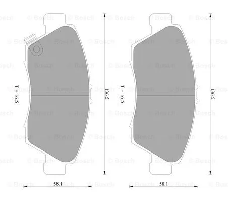 Brake Pad Set, disc brake (0 986 AB2 291)