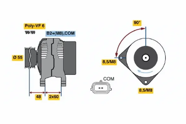 Alternator (0 124 425 071)