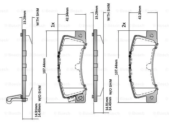 Brake Pad Set, disc brake (F 03B 150 407)