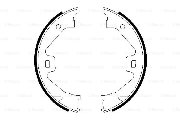 Brake Shoe Set, parking brake (0 986 487 650)