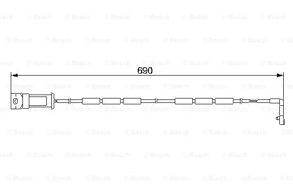 Warning Contact, brake pad wear (1 987 474 971)
