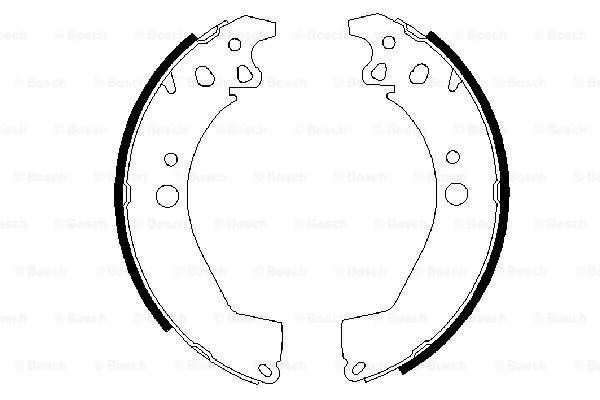 Brake Shoe Set (0 986 487 499)