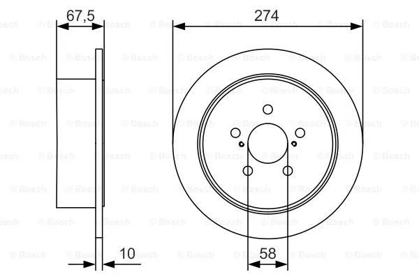 Brake Disc (0 986 479 A82)
