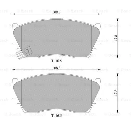 Brake Pad Set, disc brake (0 986 505 935)