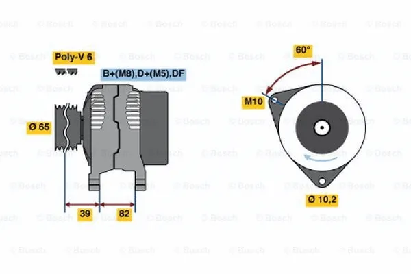 Alternator (0 123 515 012)
